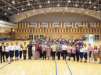 The Vice President for Student Affairs
presided over the opening of the
project/activity promoting Thai arts and
culture, a network activity project
among students from 9 institutions